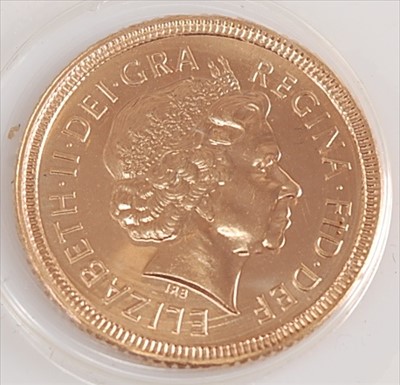 Lot 166 - Great Britain, 2001 gold half sovereign
