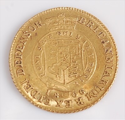 Lot 168 - Great Britain, 1806 gold half guinea