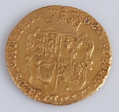 Lot 172 - Great Britain, 1762 gold quarter guinea
