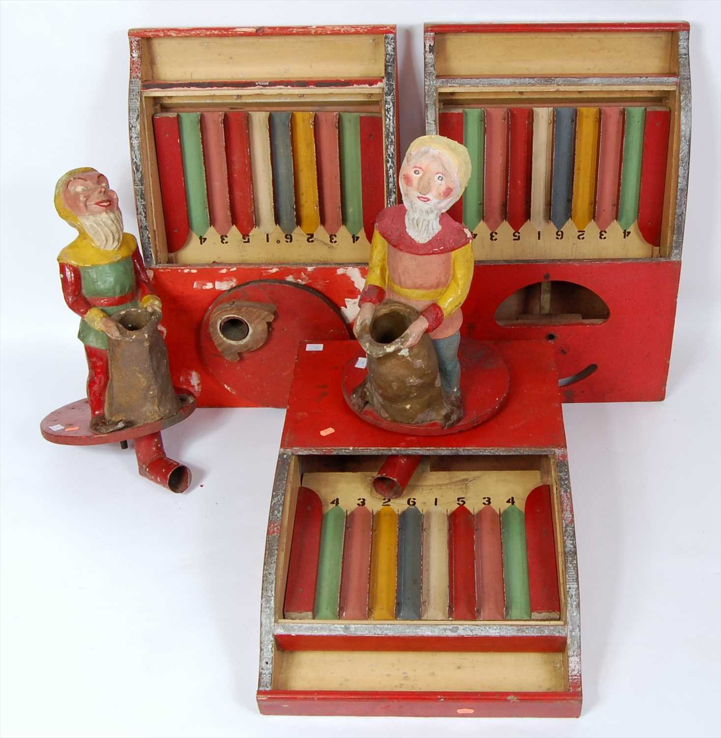 Lot 43 - A collection of 1940s wooden and papier mache...