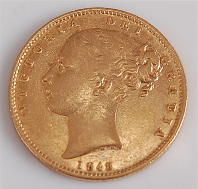 Lot 196 - Great Britain, 1848 gold full sovereign