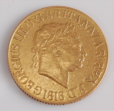 Lot 204 - Great Britain, 1818 gold full sovereign