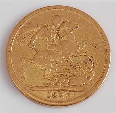 Lot 208 - Great Britain, 1822 gold full sovereign
