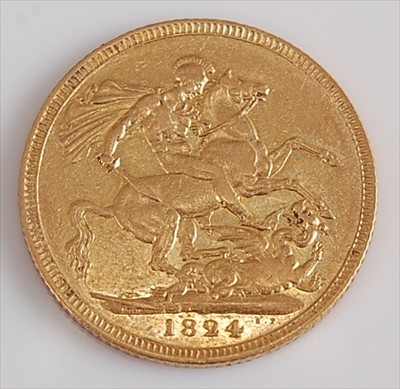 Lot 210 - Great Britain, 1824 gold full sovereign