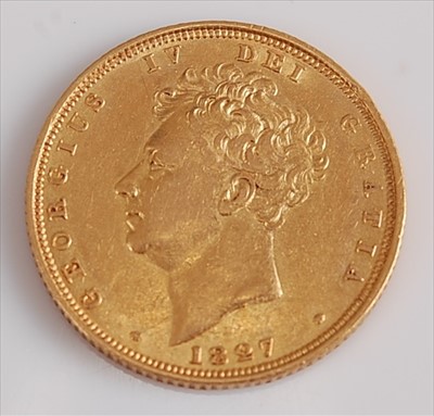 Lot 215 - Great Britain, 1827 gold full sovereign