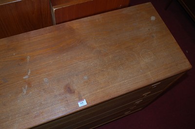 Lot 368 - A 1960s Danish teak squarefront chest, of five...
