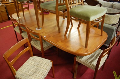 Lot 1314 - Svend Madsen - a 1960s Danish teak dining...