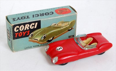 Lot 1681 - A Corgi Toys No.151 Lotus Mk 11 Le Mans racing...