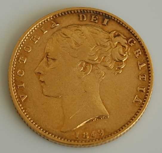 Lot 242 - Great Britain, 1849 gold full sovereign