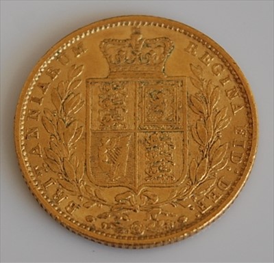 Lot 244 - Great Britain, 1851 gold full sovereign
