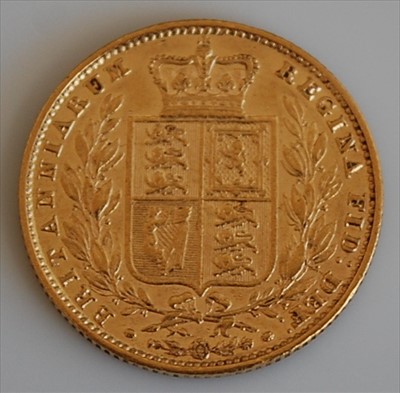 Lot 251 - Great Britain, 1858 gold full sovereign