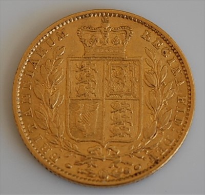 Lot 256 - Great Britain, 1863 gold full sovereign