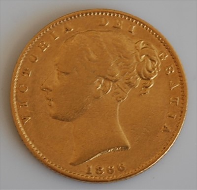 Lot 259 - Great Britain, 1866 gold full sovereign