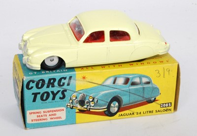 Lot 1645 - A Corgi Toys No. 208S Jaguar 2.4L saloon...