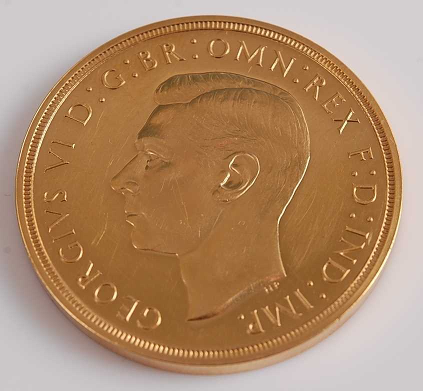 Lot 270 - Great Britain, 1937 gold proof five pound coin