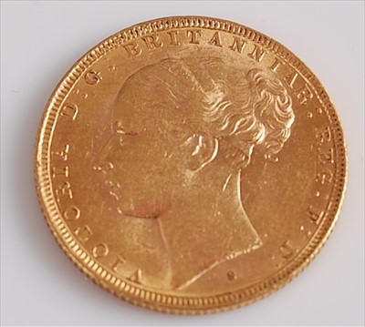 Lot 279 - Great Britain, 1880 gold full sovereign