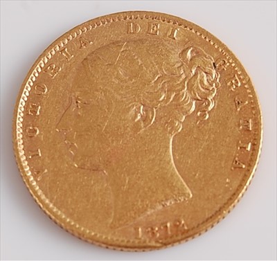 Lot 281 - Great Britain, 1872 gold full sovereign