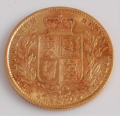 Lot 281 - Great Britain, 1872 gold full sovereign