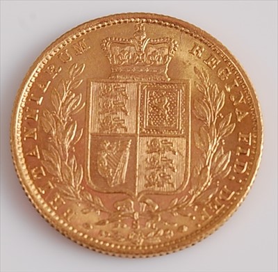 Lot 287 - Great Britain, 1875 gold full sovereign