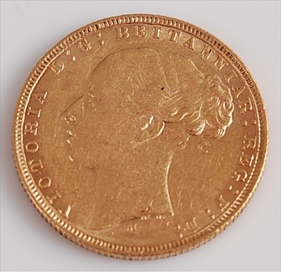 Lot 289 - Great Britain, 1877 gold full sovereign