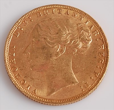 Lot 291 - Great Britain, 1878 gold full sovereign