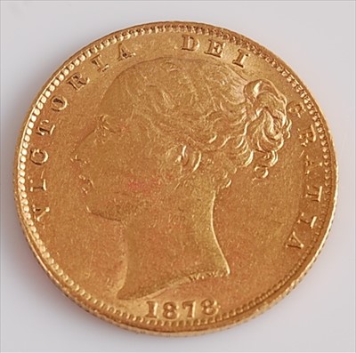 Lot 292 - Great Britain, 1878 gold full sovereign