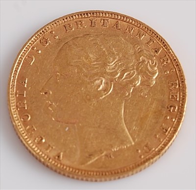Lot 293 - Great Britain, 1879 gold full sovereign
