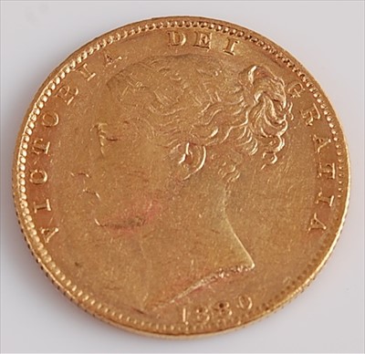 Lot 296 - Great Britain, 1880 gold full sovereign