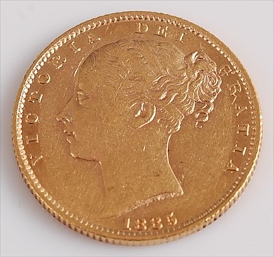 Lot 306 - Great Britain, 1885 gold full sovereign