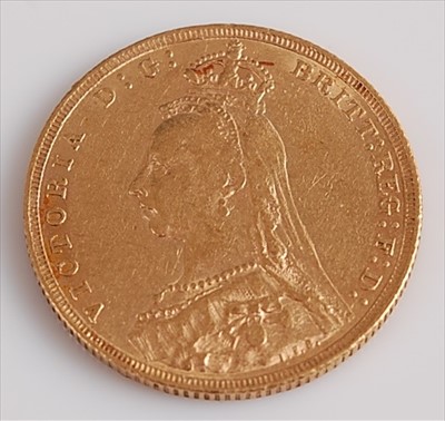 Lot 313 - Great Britain, 1889 gold full sovereign