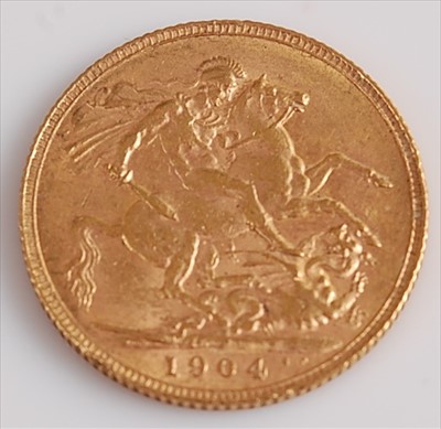 Lot 331 - Great Britain, 1904 gold full sovereign
