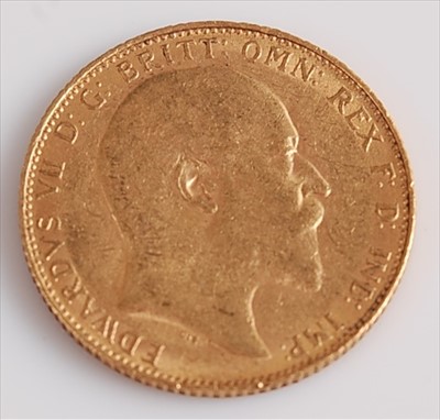 Lot 336 - Great Britain, 1908 gold full sovereign