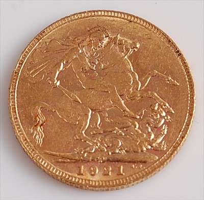 Lot 349 - Great Britain, 1921 gold full sovereign