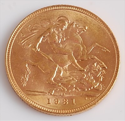 Lot 359 - Great Britain, 1931 gold full sovereign