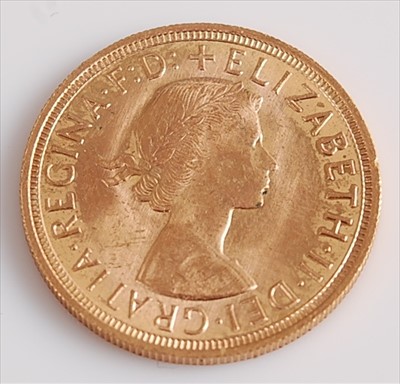 Lot 362 - Great Britain, 1957 gold full sovereign