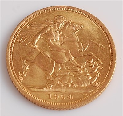 Lot 367 - Great Britain, 1964 gold full sovereign