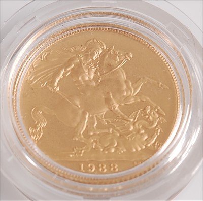 Lot 387 - Great Britain, 1988 gold full sovereign