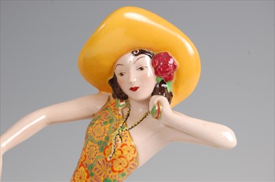Lot 33 - An Art Deco Crown Devon ceramic figure of 'Rio...