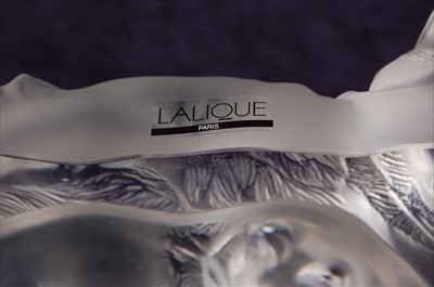 Lot 52 - A contemporary Lalique moulded and frosted...