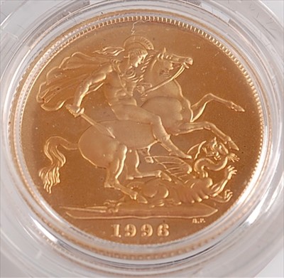 Lot 395 - Great Britain, 1996 gold full sovereign