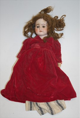 Lot 2168 - An Armand Marseille bisque head doll, having...