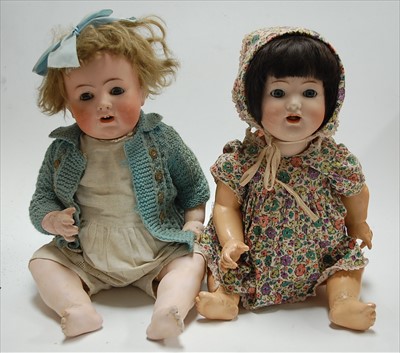 Lot 2175 - An Alt Beck & Gottschalck bisque head doll,...