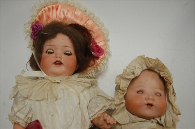 Lot 2202 - An Armand Marseille bisque head doll, having...