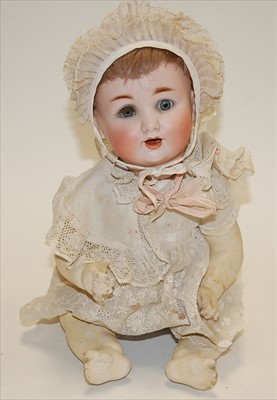 Lot 2215 - A Schutzmeister Quenet bisque head doll,...