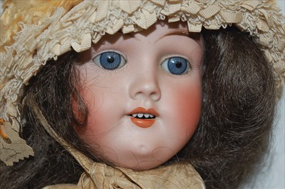 Lot 2218 - A Max Handwerck bisque head doll, having fixed...