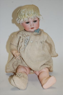 Lot 2219 - An Armand Marseille bisque head doll, having...