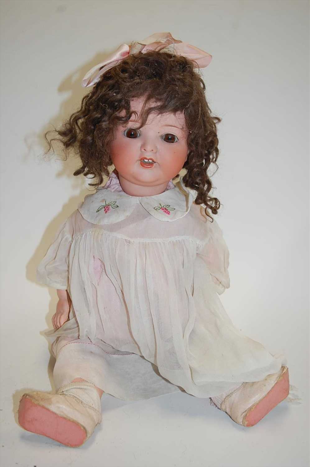 Lot 2223 - An Armand Marseille bisque head doll, having...