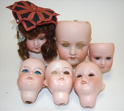 Lot 2225 - An Armand Marseille bisque dolls' head and...