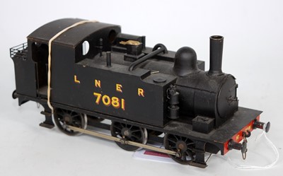 Lot 317 - A brass kit built 0-6-0 tank engine LNER class...