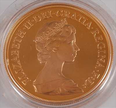 Lot 410 - Great Britain, 1984 gold proof five pound coin